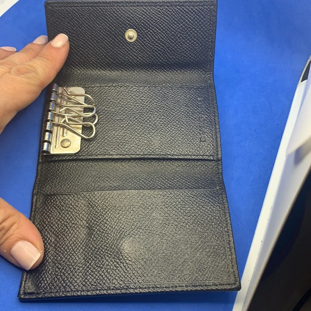 Bulgari‎ leather trifold key-holder wallet vintage